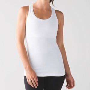 Lululemon Cool Racerback II White Tank